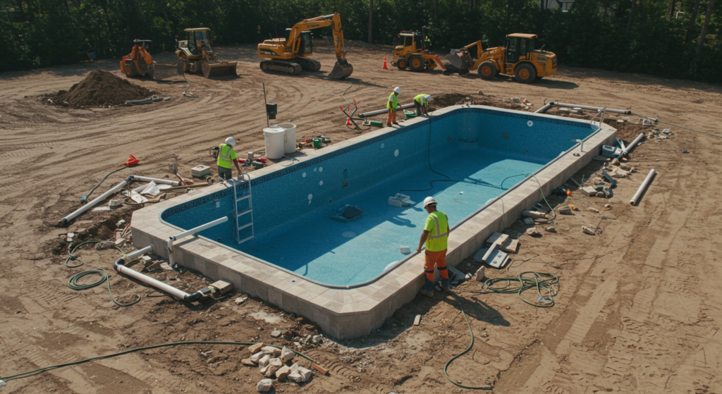 pool construction